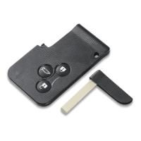 BARAC Mando Llave Carcasa con 3 botones de Tarjeta Inteligente, para RENAULT Clio Logan Megane 2 3 Koleos Scenic, llavero - details 2