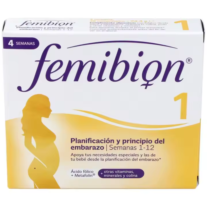 Femibion Complemento Alimenticio Para La Primera Parte Del Embarazo Pronatal 1 28 Comprimidos - 1