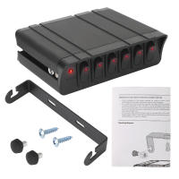 Panel De Interruptores Con 30A Fusible Y 6 Botones Para Coche Barco Remolque Caravana Indicador De Cuchilla Accesorios De Luces Toggle Para Camión - details 8