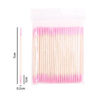 Sticks De Limpieza Para Uñas De Madera Con Cepillo De Algodón Herramienta De Detalle Y Corrección Para Pintura De Uñas - details 7