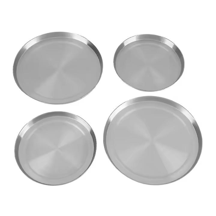 4pcs/set Stainless Steel Kitchen Stove Top Burner Covers Cooker Protection - 1