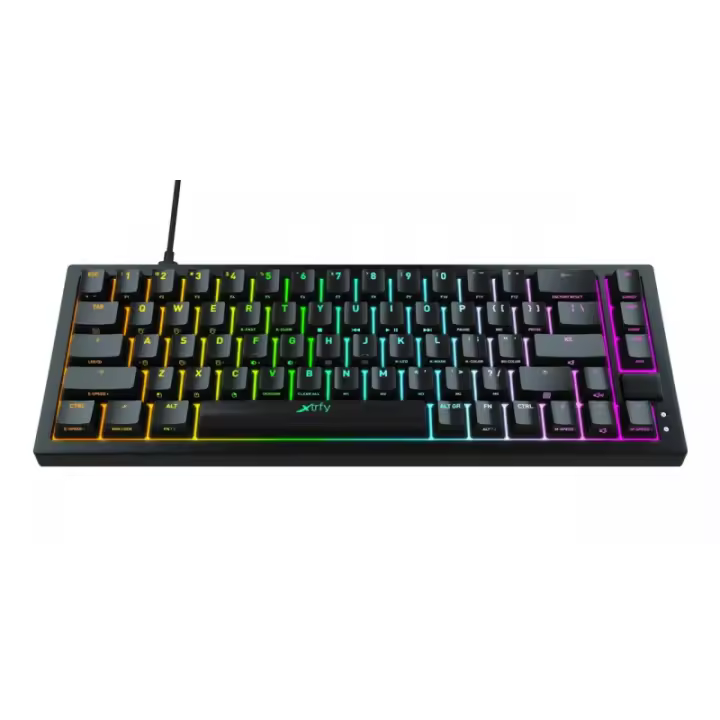 CHERRY XTRFY - K5 COMPACT RGB teclado Juego USB QWERTY Español Negro K5RGBCPTBLACKR-SPA - 1