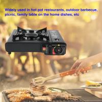 Horno portátil para exteriores, estufa liviana, equipo de cocina para acampar, equipo de emergencia, adecuado para cocinar en campamentos, estufa de gas para exteriores, estufa de cassette portátil para el hogar - details 2