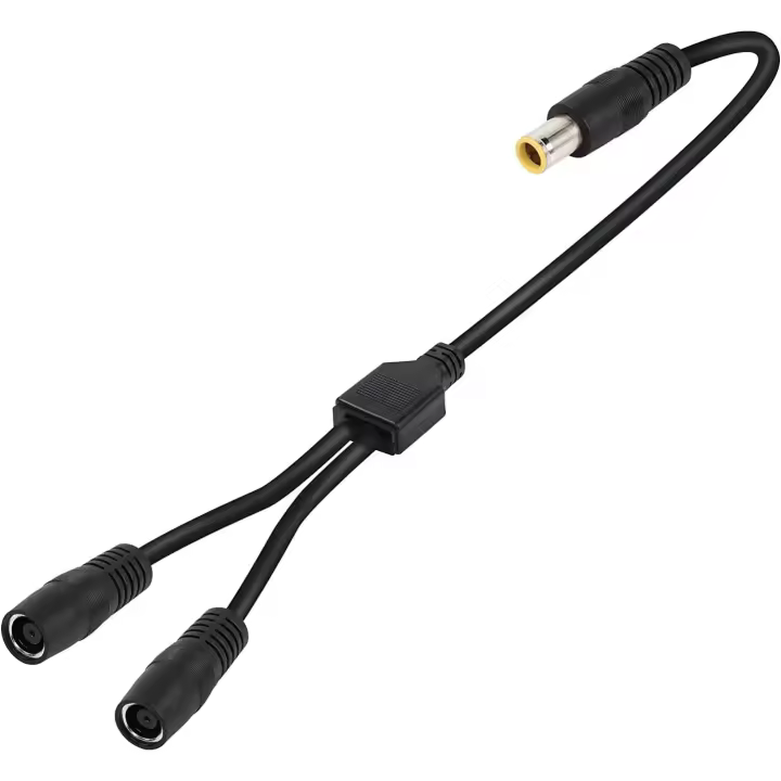 Aplicable a la carga dos en uno del panel solar Dianxiaoer con cable de conexión de cobre puro de dos hembras de 1 cm DC7909 - 1