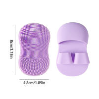 3PCS Cepillo De Limpieza Facial Mini Para Dedos De Silicona Suave Herramienta De Limpieza De Maquillaje Eliminador De Rostro Y Nariz - details 8