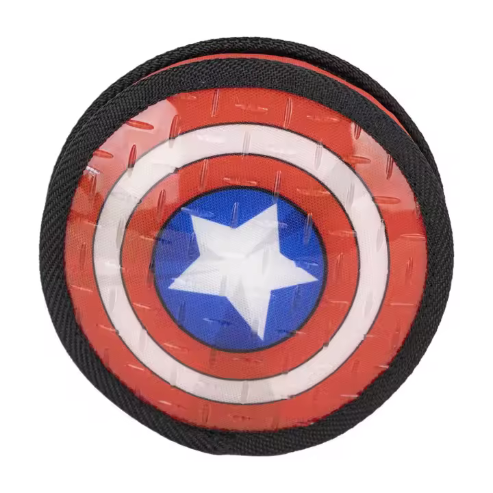 Juguete mordedor en TPR para Perros diseño Avengers Capitan América - 1