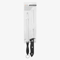 DESEOS Juego de cuchillo jamonero y afilador | Mango ergonómico | Hoja acero inox | Afilador tipo varilla - details 2