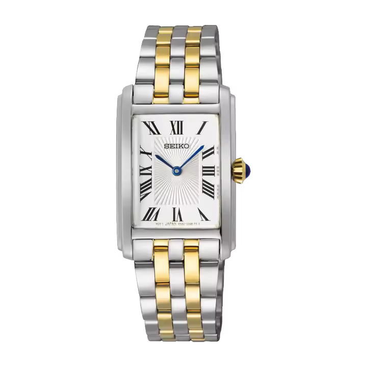 reloj mujer Seiko SWR087P1 22MM 50m WR cristal Hardlex correa de acero - 1