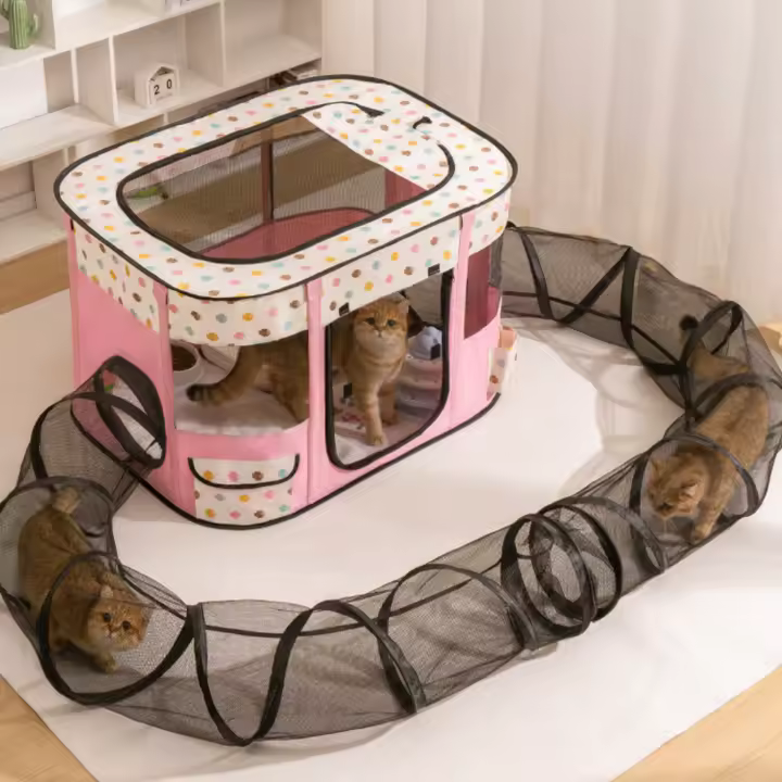 1Pc Caja Plegable Para Gatos Y Perros Refugio Para Mascotas Plegable Para Entrega De Gatos Y Perros Nido De Mascotas - 1