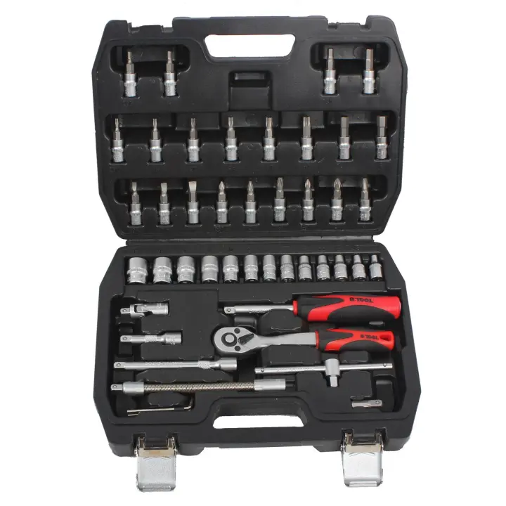 B.TOOL 855006046 KIT BTP46 CON 46 HERRAMIENTAS EN MALETA DE PLÁSTICO - 1