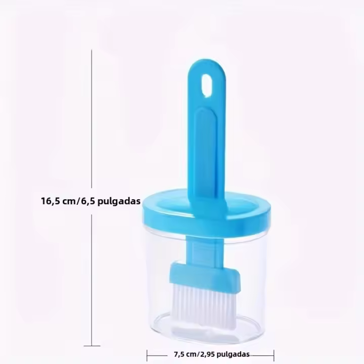 Cepillo De Aceite Resistente a Altas Temperaturas Con Botella Para Cocina Y Barbacoa Accesorio Conveniente Para Condimentos Y Miel - 1