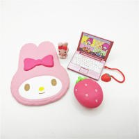 Juguete Miniatura De Dibujos Animados Sanrio De Miniso Re-Ment Caja Sorpresa Kawaii Con Tema De Habitación De Fresa Decoración De Dulces Regalos Para Fans De Anime - details 4