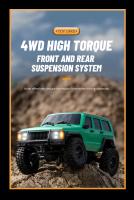 JJRC C8809 1:18 Jeep De Escala Completa Modelo De Coche RC 2.4G 4WD Motor Pickup Subida a Terrenos Off-Road Juguete Para Adolescentes Y Adultos - details 6