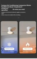 65cm/25,5 inch Silencioso Luz Ventilador,Pequeño Luz Ventilador Techo with Mando a Distancia,3 LED Light mode,6Velocidades - details 6