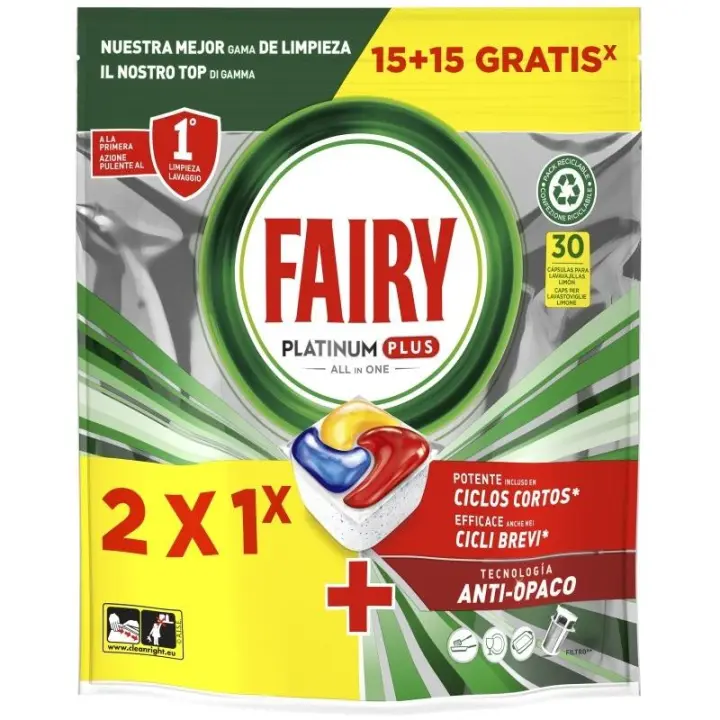 Fairy Platinum Cápsulas para Lavavajillas - 1