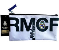 Novedad! Real Madrid C.F. Portatodo Triple Hala Madrid! Producto Oficial Blanco y azul, colegio, niños,  material escolar, Original - details 1