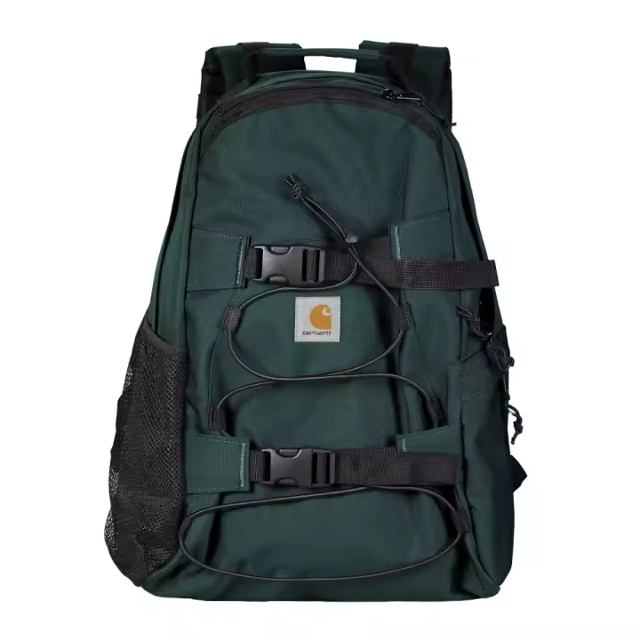 Mochila Verde Carhartt Kickflip Backpack Deep Lagoon Repelente Al Agua Con Cremallera Bidireccional - 1