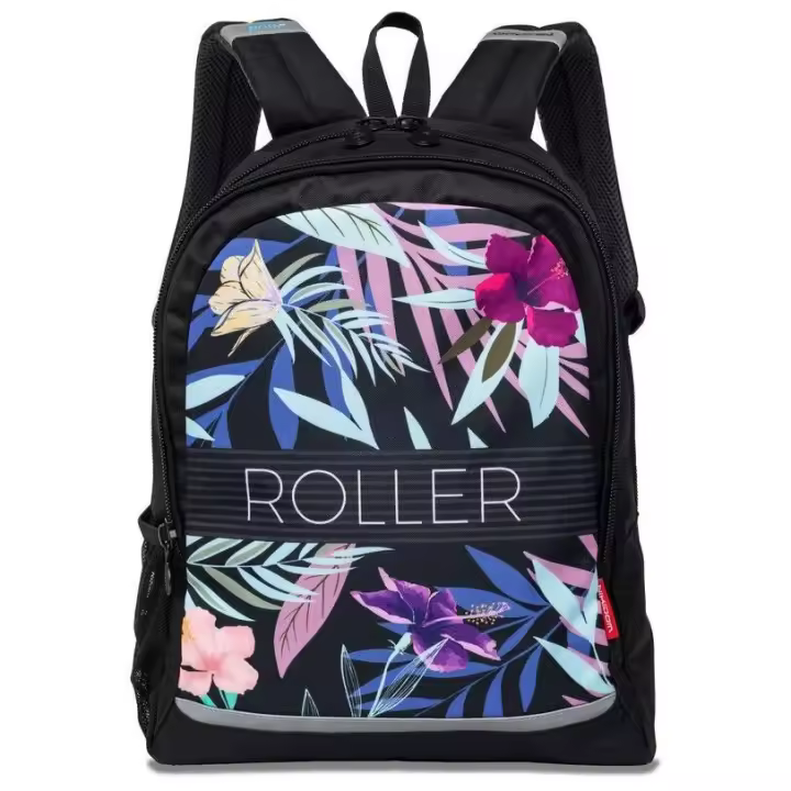 Mochila Escolar Grande Roller Flores Talla L - Nikidom - 1