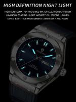 Reloj De Negocios Para Hombre BINBOND 30M Impermeable Con Manos Luminosas Fecha Y Calendario Función Reloj De Cuarzo De Acero Inoxidable - details 1
