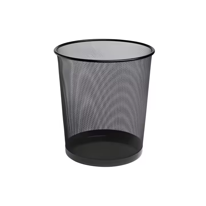 Bismark papelera de rejilla basica  pequeña 12 litros 275x210 mm negro - 1