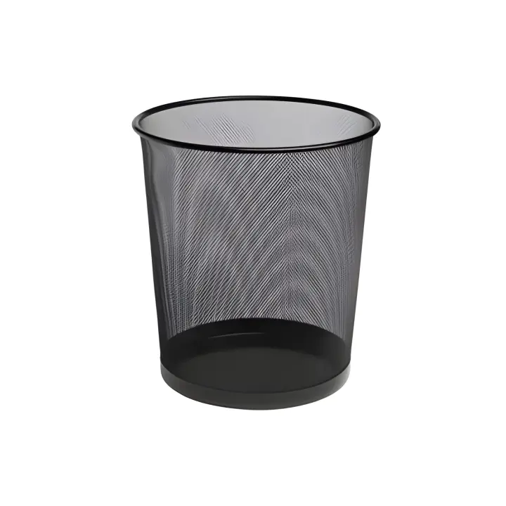 Bismark papelera de rejilla basica  pequeña 12 litros 275x210 mm negro - 1