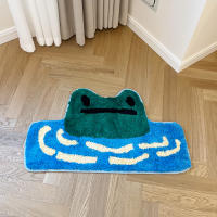 Alfombra De Sapo Antideslizante Gruesa Para Hogar Sala De Estar Entrada Baño Tapete De Piso Resistente Al Desvanecimiento Con Patrón Animal Para Adultos - details 1