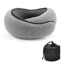 Cojín De Viaje Ajustable Portátil Para El Cuello En Forma De U De Memoria Esponja Soporte De Descanso Para El Cuello Estilo Caracol Suave Para Media Noche Y Sueño - details 9
