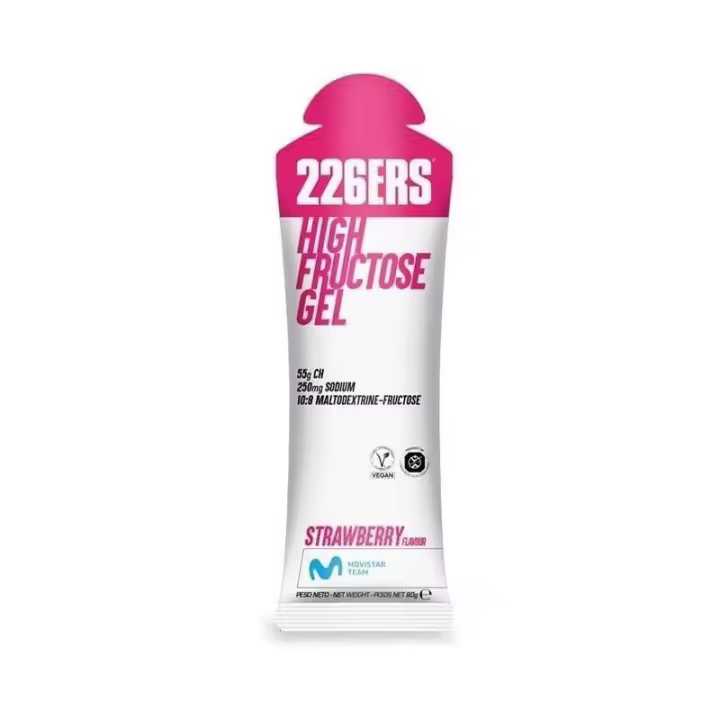226ERS HIGH FRUCTOSE 1x GEL Gel Energético 80g Sabor Fresa  226ERS   de ciclismo para bicicleta - 1