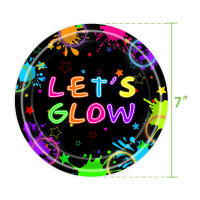 Juego De Cubiertos Luminosos Para Fiesta Temática De Cumpleaños Disney Neón Decoración Para Fiestas De Graduación Boda Y Aniversario - details 0