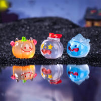 10-12pcs Decoraciones De Halloween Luminosas Calabaza Fantasma Micro Paisaje Resina Figuras De Fantasma Estatua Decoración De Escritorio Regalos Para Fiesta - details 5