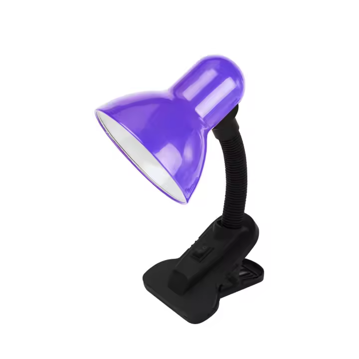 Flexo Yezco 1xe27 Morado Fijación c/pinza Flexible Orientable 26x11,5x12 Cm Ref. 200771019 - 1