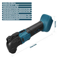 Herramienta Multifuncional Oscilante 18V 2000PM Sin Escobillas Para Trimmer/Máquina De Corte/Motosierra Compatible Con Makita Para Carpintería Y DIY En El Hogar - details 4