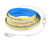 Tira De Luz LED COB 8mm DC 5V Alta Brillo Para TV Decoración De Pared Cocina Armario Escaleras Iluminación De Fondo USB - details 6