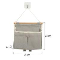 PC Colgando Organizador de almacenamiento Colgando Almacenamiento Colgando Bolsillos Gris 2 Pcs-2 Pcs - details 0