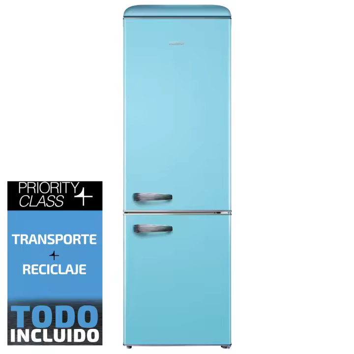 Frigorifico combi SAUBER SERIE 5-RETRO AZUL e alto 192 cm ancho 60 cm azul - 1
