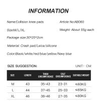 Manguito De Compresión Para Rodilla Con Esponja De Cabeza De Abeja Soporte Deportivo Para Baloncesto Y Voleibol Protección Y Alivio Del Dolor Para Fitness - details 5