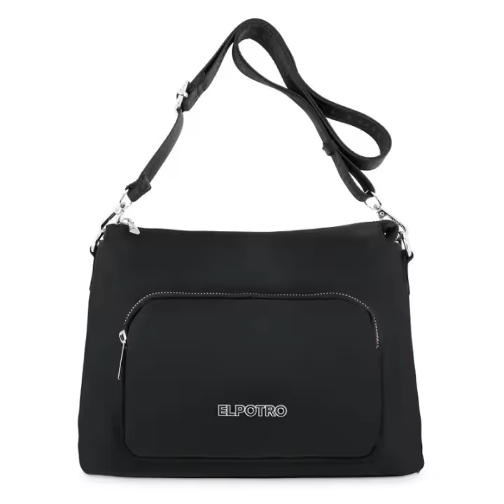 POTRO: BOLSO MUJER BANDOLERA MEDIANO 5003-NYLON-NEGRO El Potro - 1