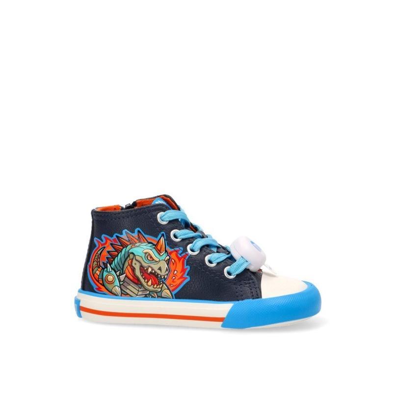 Zapatillas Respetuoso/barefoot Mustang Kids - Niño - Suela Plana - Modelo 49335 - Color Marino