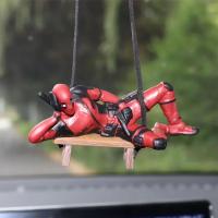 Colgante De Coche Creativo Anime Deadpool Accesorios Para Interiores De Coche Colgante Para Espejo Retrovisor Partes De Dibujos Animados - details 2