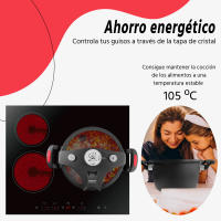 Olla de Cocción Lenta XSQUO Vital Tools 5L - Ahorro de Energía 70% - Compatible con Cocinas de Gas, Eléctricas e Inducción - Revestimiento Antiadherente - Para hasta 8 Comensales - details 2