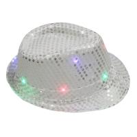 Sombrero De Jazz LED Colorido Para Fiesta Carnaval Luz Encendida Sombrero De Linterna Para Adultos Hombre Mujer Sombrero De Fiesta De Glitter - details 18