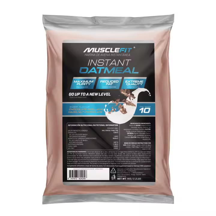 Harina de Avena 1 kg - MuscleFit│Oatmeal│Bajo en grasas│Calidad│Avena│MUSCLECULT - 1