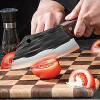 Cuchillo De Cocina Inoxidable Forzado Chefs Japoneses Ultra Afilado Para Carne Y Corte De Alimentos Cuchillo De Cocina Multifuncional - details 5