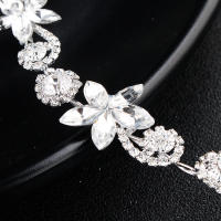 Accesorio De Peluca Para Novia Adorno Floral De Cristal Y Perla Para Mujer Joyería De Cabeza Para Fiesta Boda Regalo Para Novia Y Damas De Honor - details 9