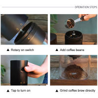 Molino De Tostador De Café Eléctrico Portátil USB Tipo-C Mini Molino De Semillas Para Espresso Y Especias Capacidad De Almacenamiento De Granos 25g - details 0