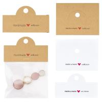 50pcs Tarjetas De Exhibición De Papel Y Bolsas Opp Para DIY Almacenamiento Clip De Pelo Regalo Joyería Accesorios Suministros Para Pequeñas Empresas - details 0