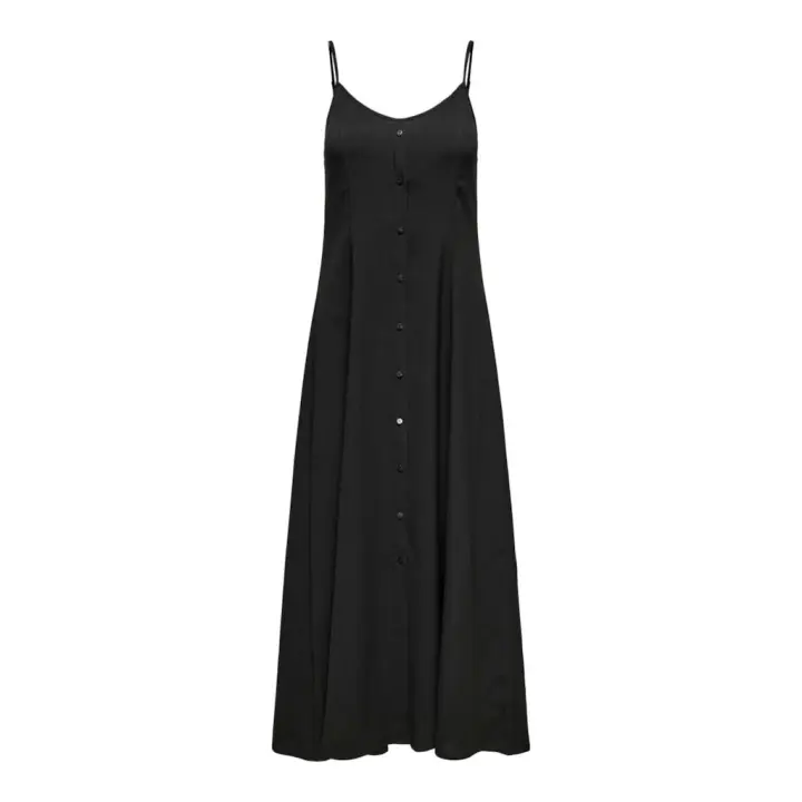 Only Nova Life Vestido Largo Gigi Color Negro - Elagante, Se Adapta A Cualquier Temporada - 1