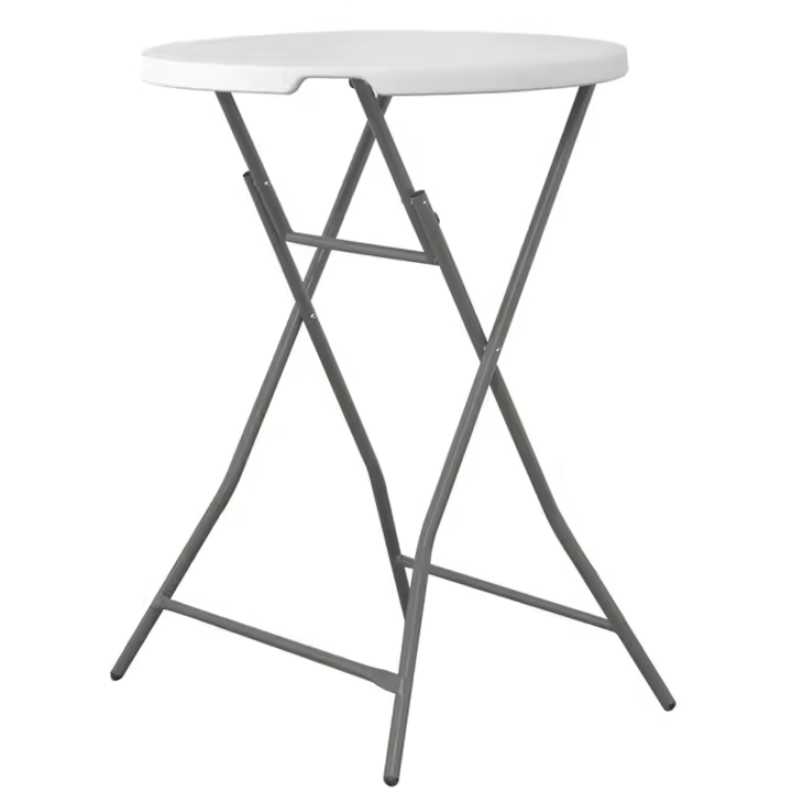 Mesa alta de cóctel WELLHOME plegable 80 x 80 x 110 cm - 1