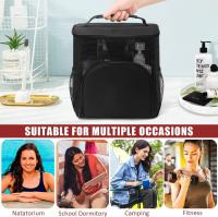 Bolsa de cosméticos de viaje para hombres y mujeres, portátil, colgante, de gran capacidad, bolsa de aseo, bolsa de almacenamiento de baño de viaje - details 0