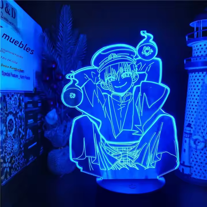 Lámpara De Noche Anime 3D Hanako-kun Yugi Amane LED Iluminación Decorativa Para Dormitorio Lámpara De Manga Regalos Con Sensor De Toque - 1